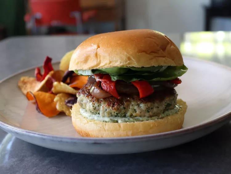 Chimichurri Chicken Burgers