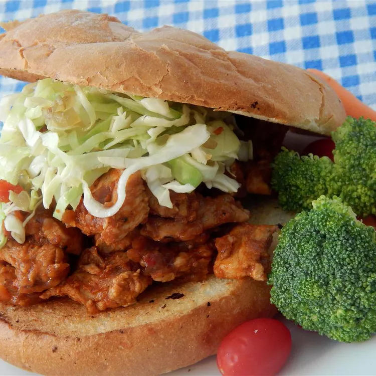 Thai Chicken Slaw Burgers